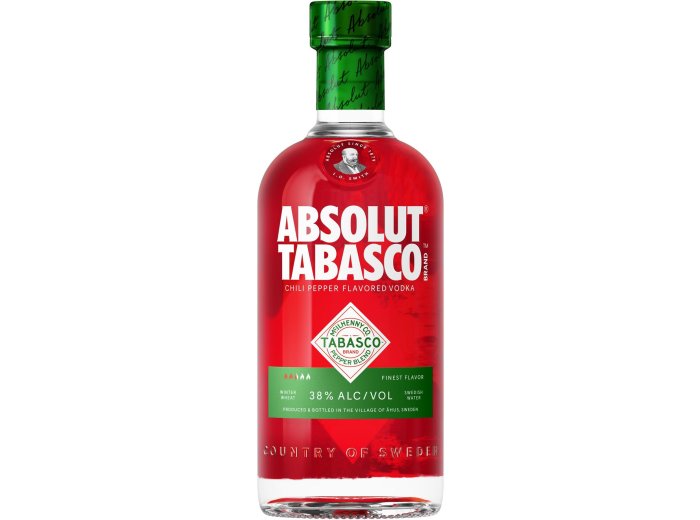 ** Absolut Vodka Tabasco Pepper Blend 1 x 70 cl