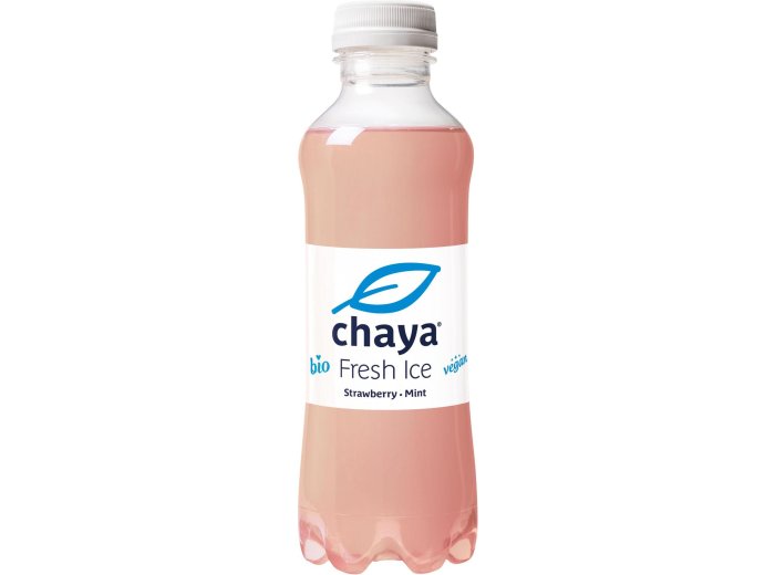 * Chaya Fresh Ice Strawberry - Mint BIO 5 dl PET 12 x 50cl Kt.