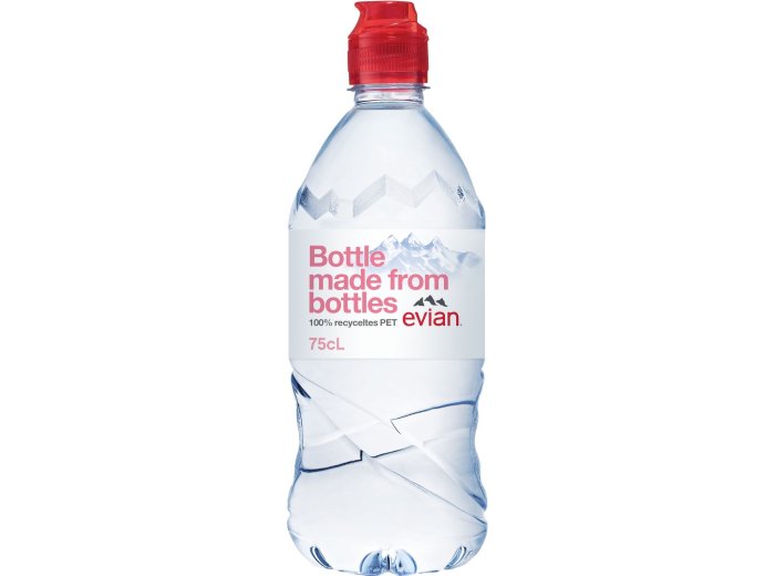 * Evian 75cl Sportcap 6 x 0.75l Kt.