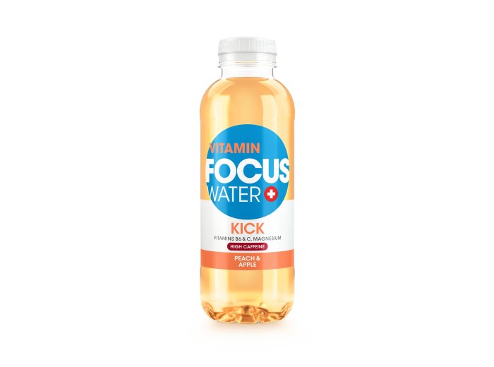 * FOCUSWATER Kick Pfirsich & Apfel 12 x 50cl Kt.