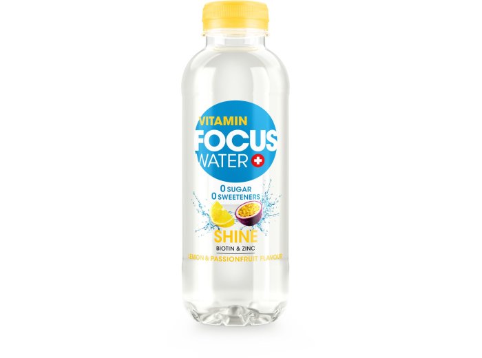 FOCUSWATER SHINE Zitrone & Passionsfrucht 50cl PET 12 x 0.50l Kt.