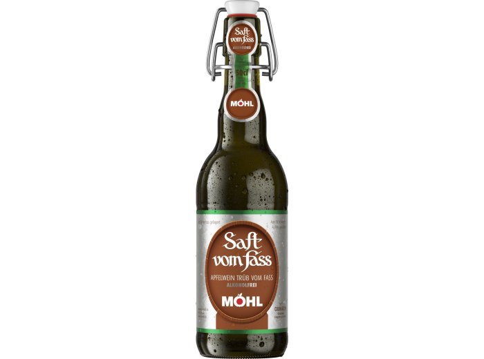 Möhl Saft v. Fass trüeb o. Alk. 50cl Büg. 15 x 0.50