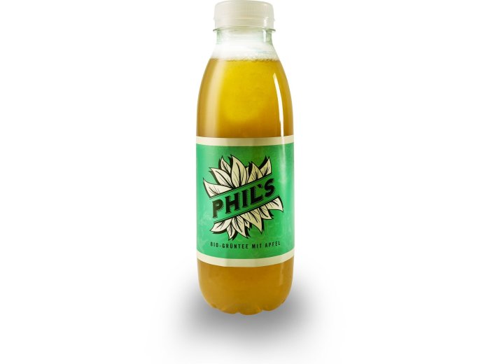 Phil's Bio Grüntee mit Apfel 50cl PET 12 x 0.50l Kt.
