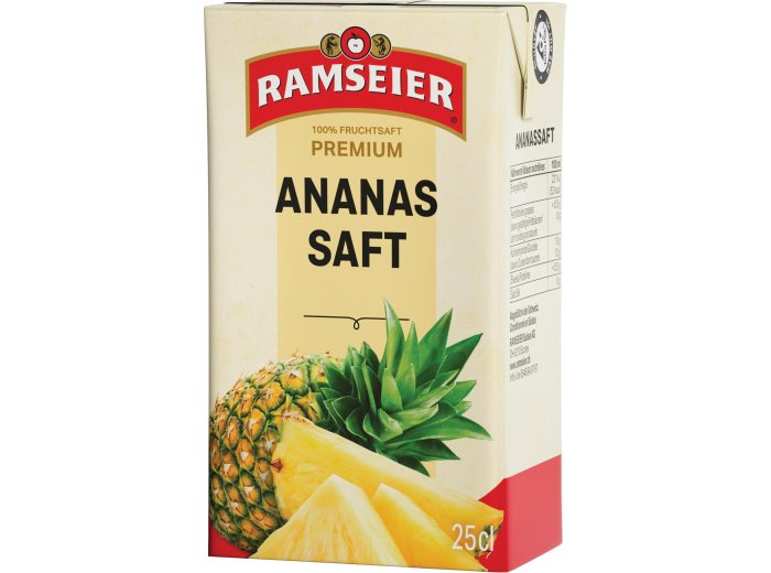 * Ramseier Ananassaft 25 cl Tetra 27 x 0.25l Kt.