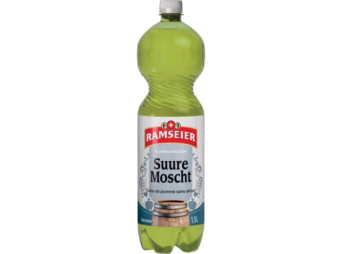 * Ramseier Suure Most klar alkoholfrei 1.5 lt PET 6 x 1.50 Kt.