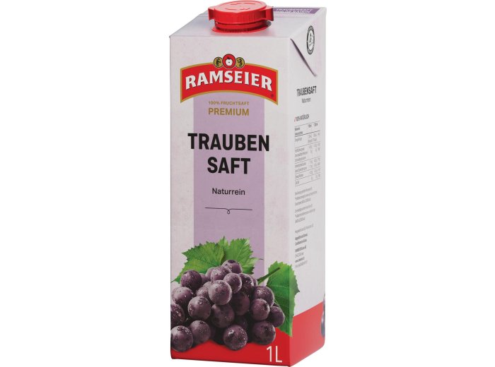* Ramseier Traubensaft rot 1l Tetra 12 x 1.00l Kt.
