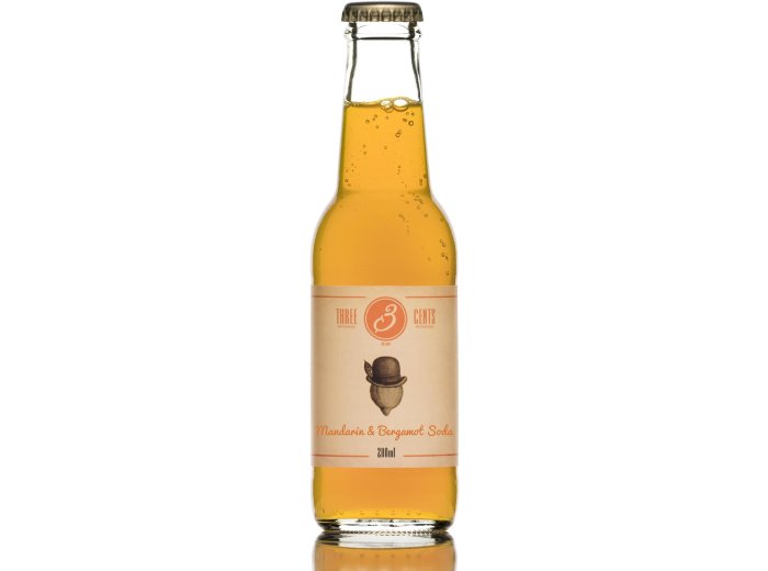 Three Cents Mandarin-Bergamot Soda 20cl 24 x 0.20l Kt.