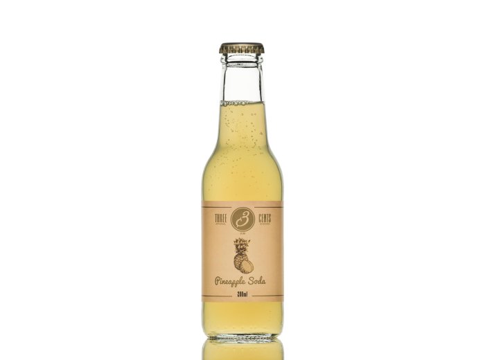 * Three Cents Pineapple Soda 20cl 24 x 0.20l Kt.