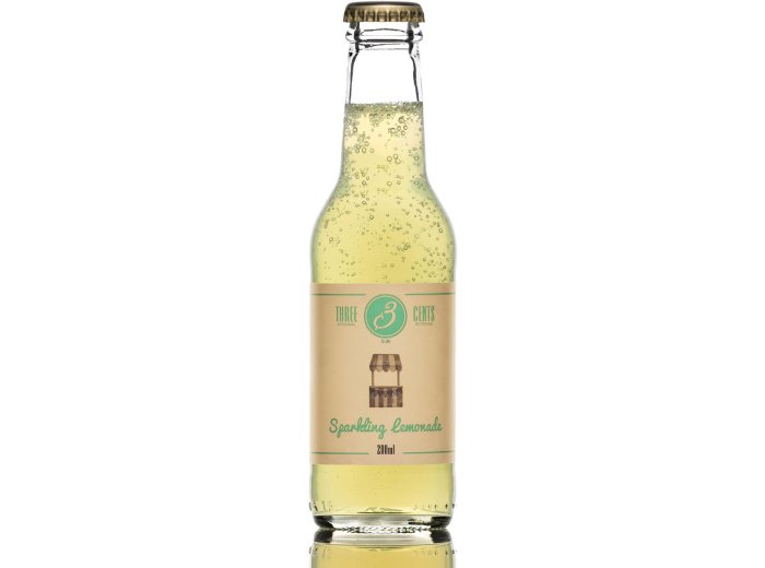 * Three Cents Sparkling Lemonade 20cl* 24 x 20cl Kt.