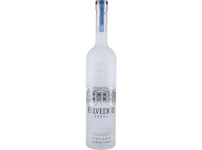 * Vodka Belvedere 3L 1 x 300cl