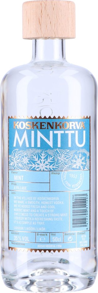 Koskenkorva Minttu Likör 50cl 1 x 50 cl