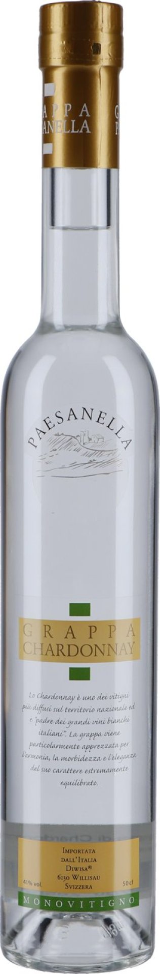 Paesanella Grappa di Chardonnay 50cl *** 1 x 50 cl