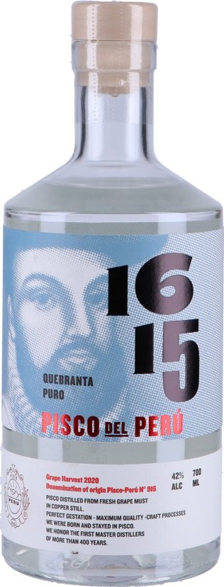 Pisco 1615 Puro Quebranta 70cl 1 x 75 cl