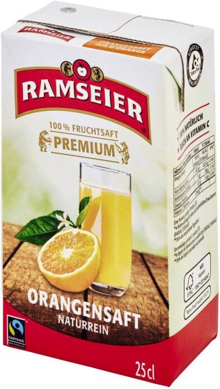 * Ramseier MH Orangensaft 25 cl Tetra 27 x 0.25l Kt.