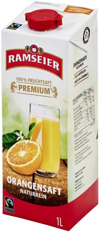 Ramseier Orangensaft  1 lt Tetra 4 x 1.00l Kt.