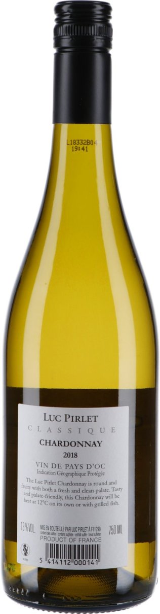 * Chardonnay Vins de Pay d' Oc 2021 Luc Pirlet 6 x 75 cl. Kt