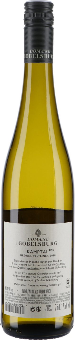* Grüner Veltliner DAC Kamptal 2022 Schlosskellerei Gobelsburg 6 x 75 cl. Kt