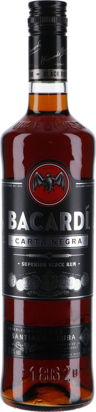 * Bacardi Carta Negra Rum 70 cl 1 x 70 cl