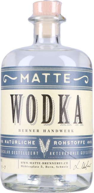 * Berner Matte Vodka 70cl 1 x 70 cl