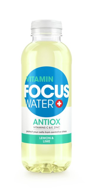 FOCUSWATER Antiox Zitrone & Limette 12 x 50cl Kt.
