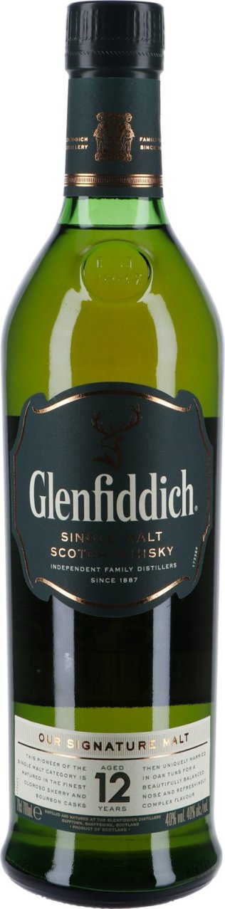 *Glenfiddich 12y old 70cl 1 x 70 cl
