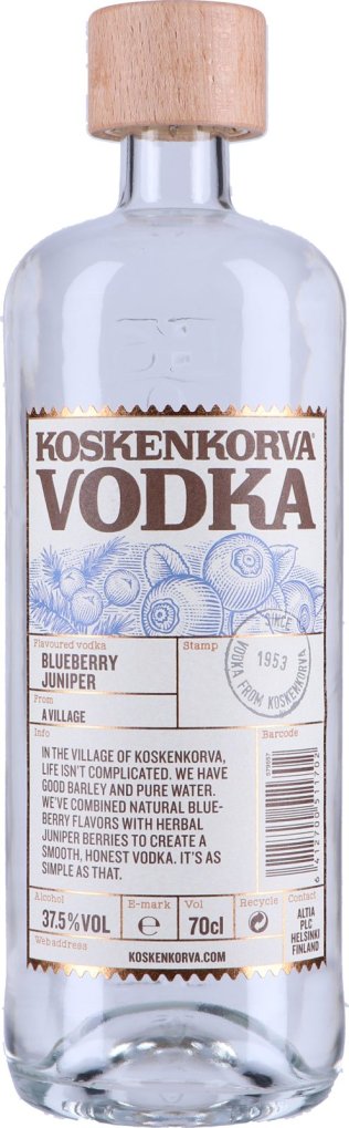 Koskenkorva Blueberry Juniper Vodka 70cl 1 x 70 cl