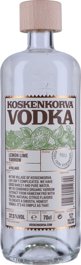 Koskenkorva Lemon Lime Yarrow Vodka 70cl 1 x 70 cl