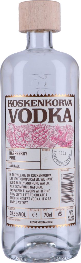 * Koskenkorva Raspberry Pine Vodka 70cl 1 x 70 cl
