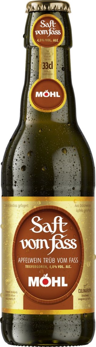 * Möhl Saft vom Fass trüb 33cl Har. 24 x 0.33l