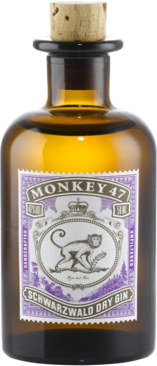 * Monkey 47 Dry Gin Portionen 5cl 6 x 0.05 l