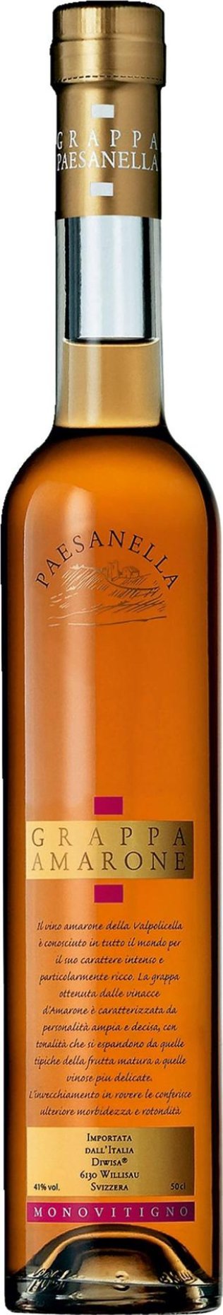 * Paesanella Grappa Amarone Barrique 50cl 1 x 0.50l