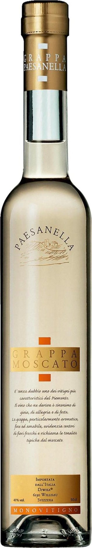 * Paesanella Grappa di Moscato 50cl 1 x 0.50l