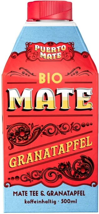 Puerto Mate Bio Mate & Granatapfel 5 dl Tetra 8 x 0.50l Kt.
