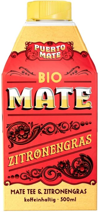 Puerto Mate Bio Mate & Zitronengras 5 dl Tetra 8 x 0.50l Kt.