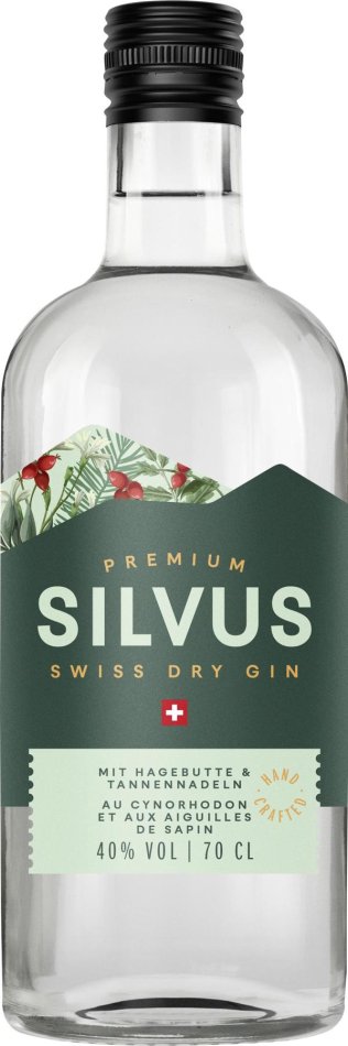 * SILVUS Swiss Dry Gin 1 x 70 cl