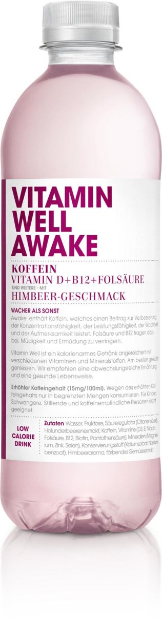 * Vitamin Well Awake 5dl PET 12 x 50cl Kt.