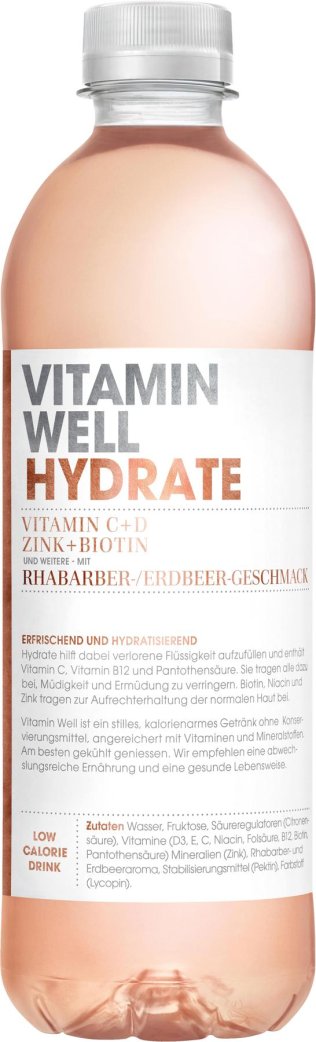 Vitamin Well Hydrate 5dl PET 12 x 50cl Kt.