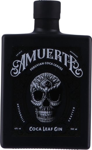 * Amuerte Coca Leaf Gin 70cl Black Edition 1 x 70 cl