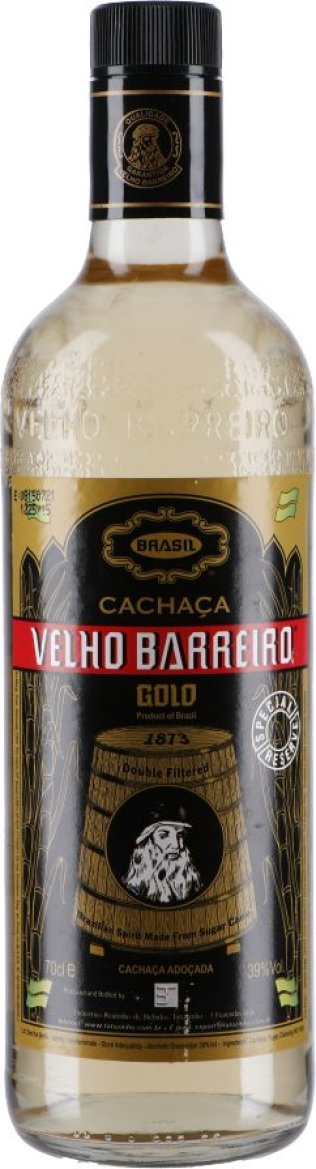 *Cachaça Gold Velho Barreiro 70cl 1 x 70 cl
