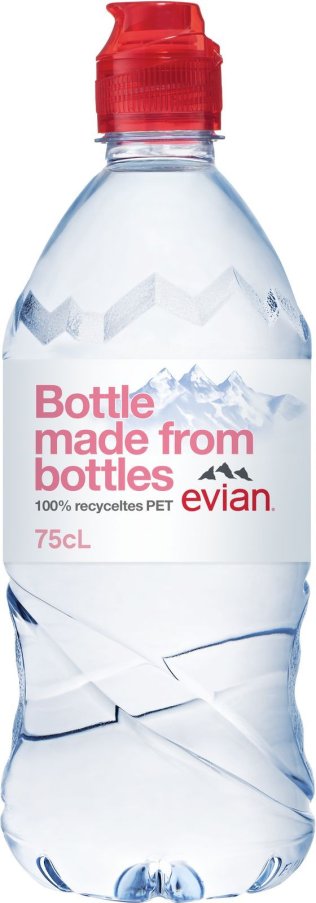 * Evian 75cl Sportcap 6 x 0.75l Kt.