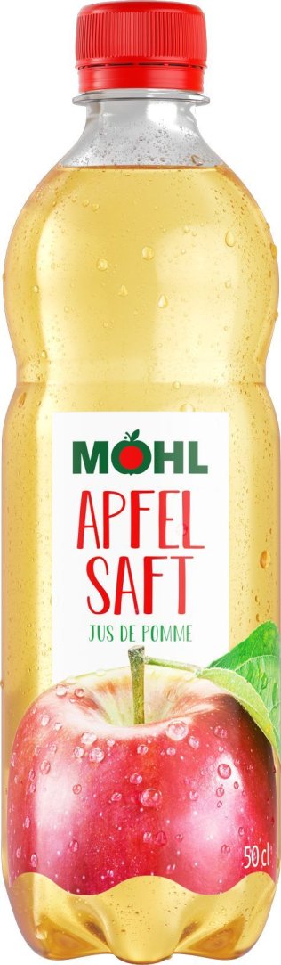 * Möhl Apfelsaft hell 4x6  5 dl PET 4 x 6 x 0.50l kt.
