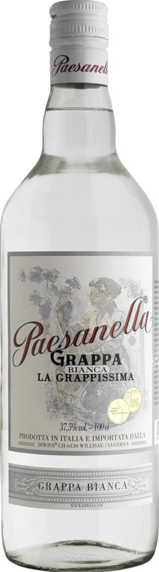 * Paesanella Grappa Bianca 100 cl 1 x 1.00l