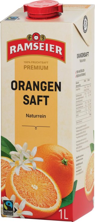 Ramseier Orangensaft 1 lt Tetra 4 x 1.00l Kt.