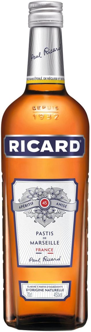 * Ricard Pastis 45% Flasche 70cl 1 x 0.70l
