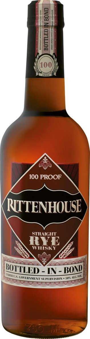 * Rittenhouse Straight RyeWhisky 1 x 70 cl