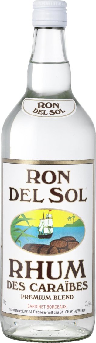 * Ron del Sol Rhum weiss 1 x 1.00l