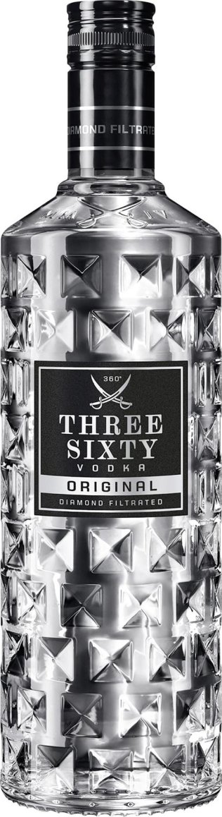 *Three Sixty Vodka Original 70cl 1 x 0.70l