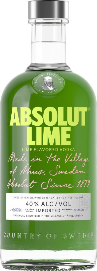 * Vodka Absolut Lime 70 cl 1 x 70 cl