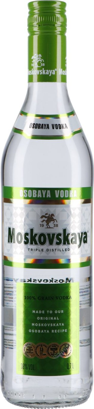 * Vodka Moskovskaya 70 cl 1 x 70 cl