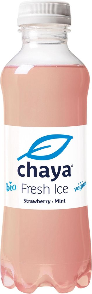 * Chaya Fresh Ice Strawberry - Mint BIO 5 dl PET 12 x 50cl Kt.